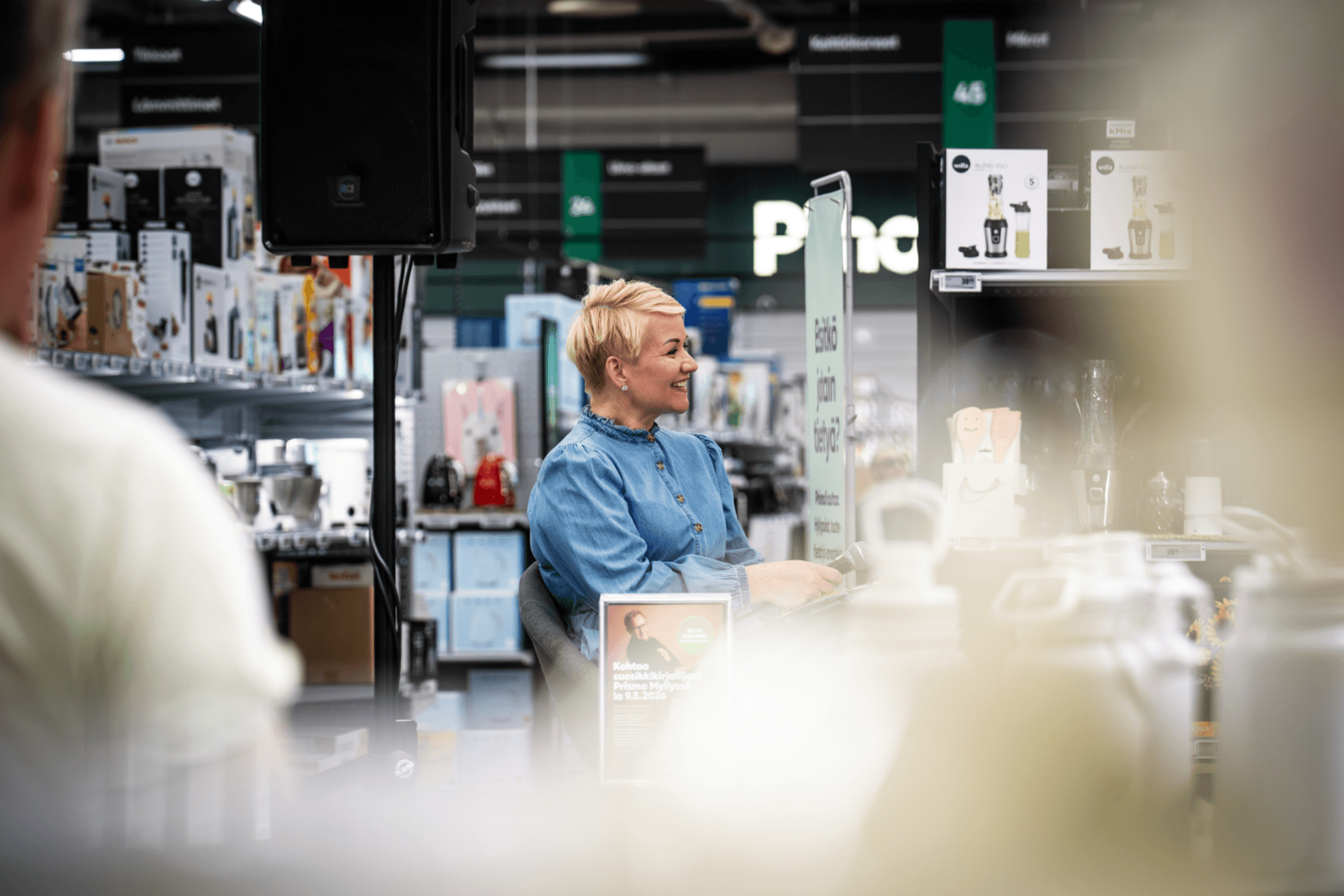 Kirjailijatapahtuma – haastatteluympäristö